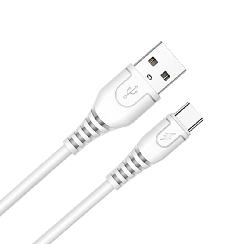 Kabel USB Nyaman dan Panjang Kabel Pengisi Daya 6A Tahan Bengkok Mendukung Pengisian Daya Cepat & Transmisi Data untuk Ponsel