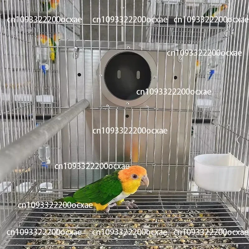 Solid Stainless Steel Bamboo Vertical Breeding Box Nest Hanging Function Environmentally Friendly Parrot Warm Box Bird
