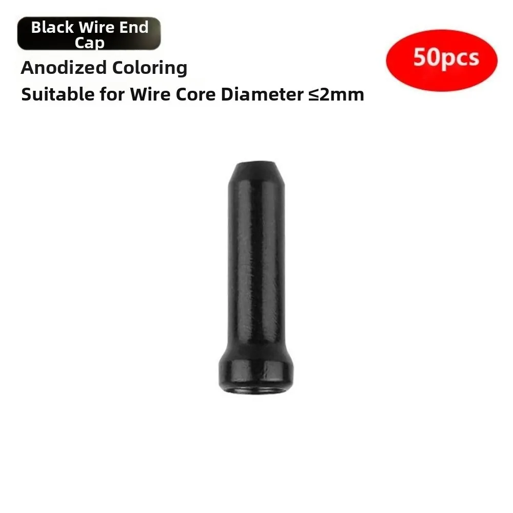50/100pcs Aluminum Alloy Bicycle Shifter Caps Universal Multi Colors Harness Cycle Derailleur Caps 12.3mm Brake Cable End Caps