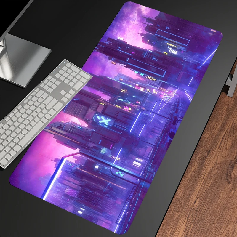 Tapete do rato de néon mousepads grande gaming mousepad xxl tapete do rato grande teclado tapete de mesa para computador portátil