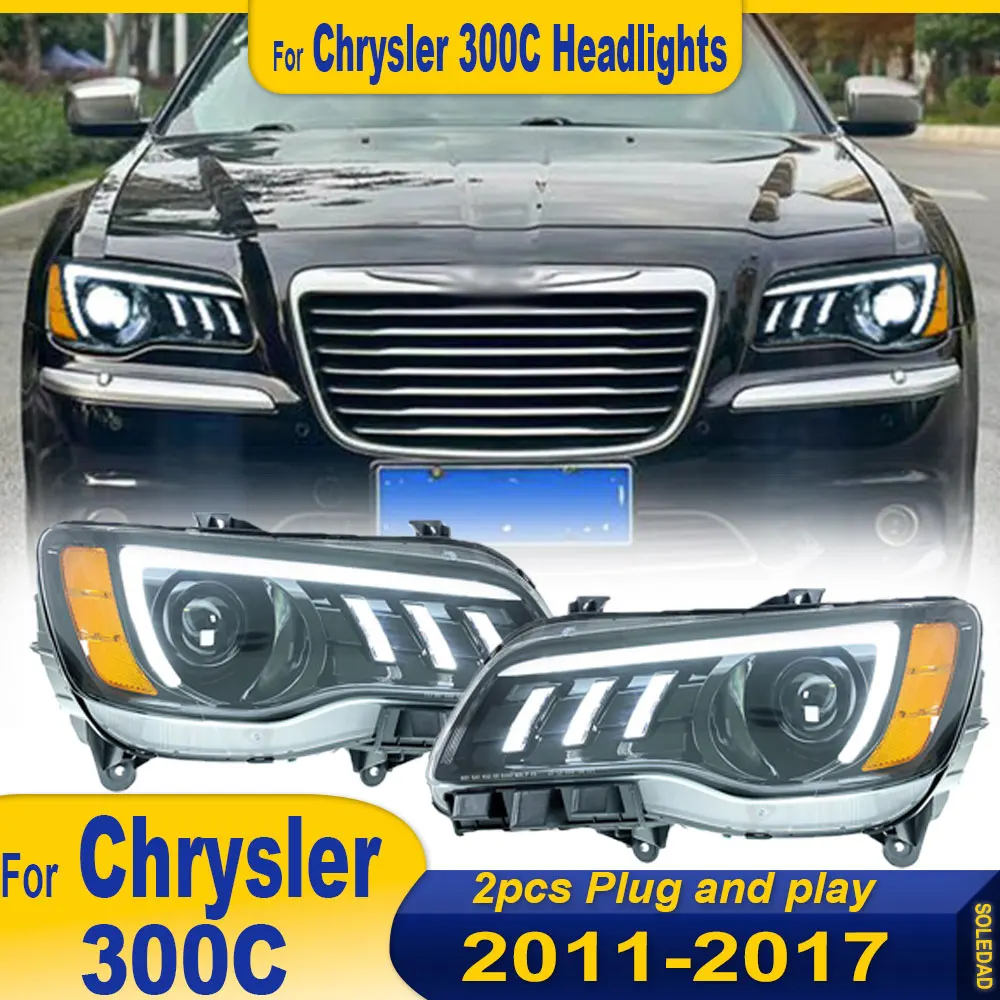 

Для Chrysler 300C 2011 2012 2013 2014 2015 2016 2017 фары светодиодные проекторы фары дневные ходовые огни автоаксессуары