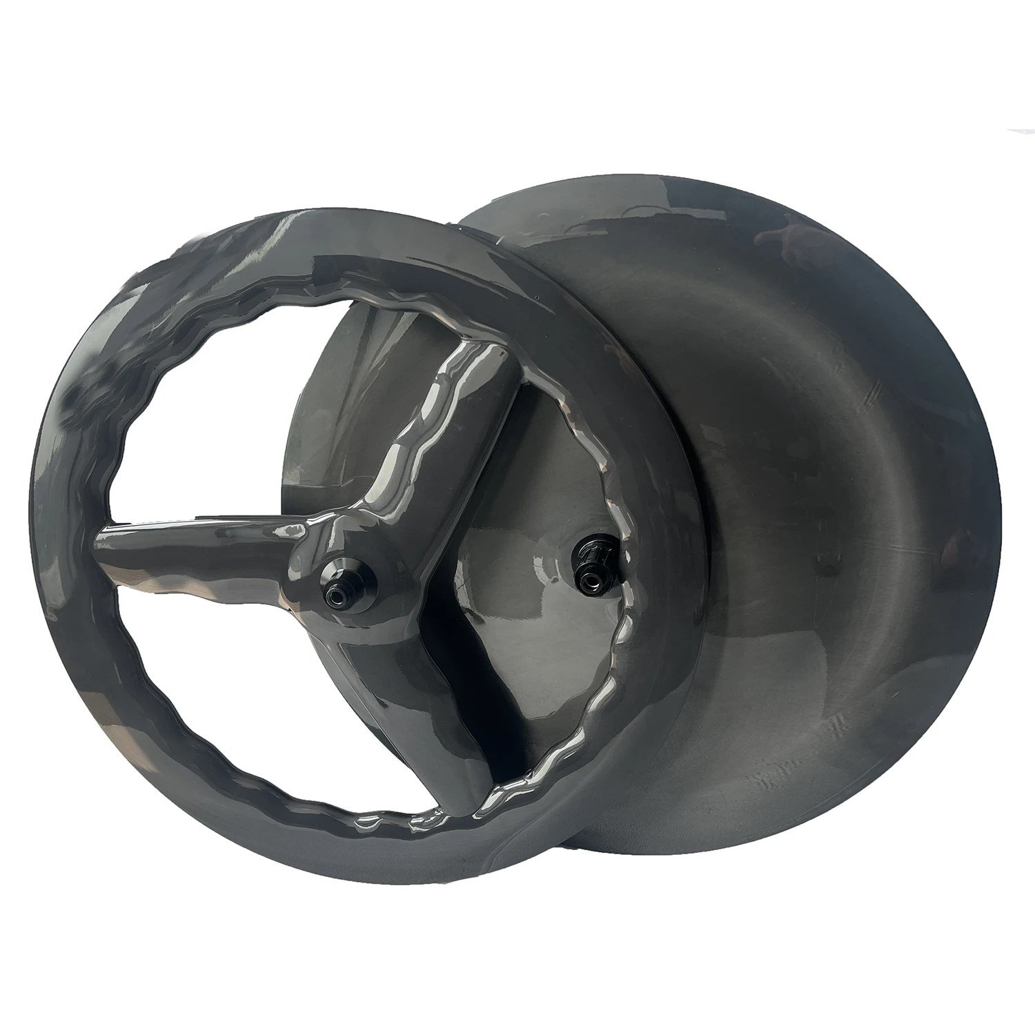 

Ultralight 3 Spoke Carbon Wheels Carbon Disc Wheel Rear 700C Wave Carbon Tri Spoke Wheel Track/road/TT Bicycle