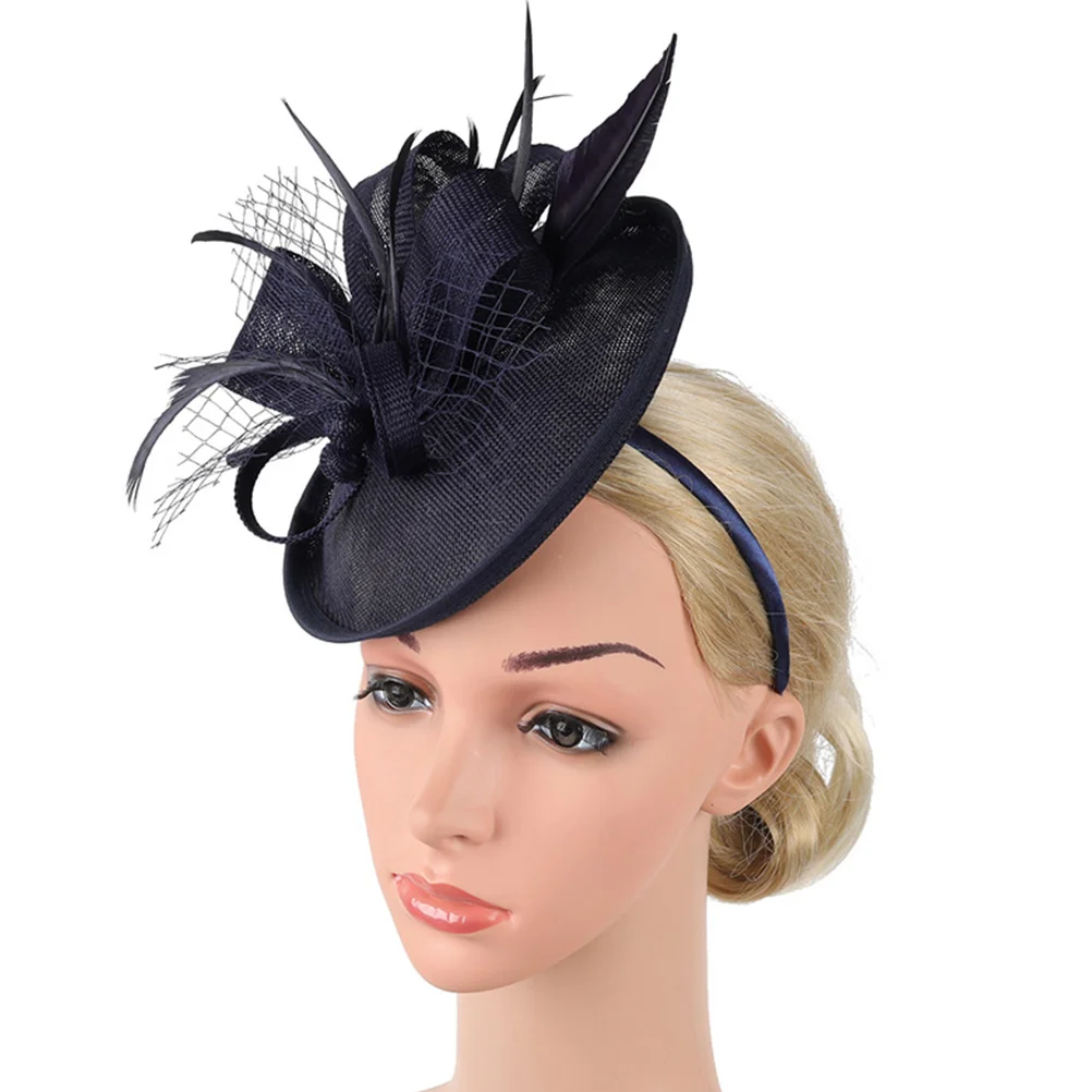 

Flower Headband Imitation Linen Hair Accessories Wedding Party Headwear Decorative Photo Prop Veil Band Women