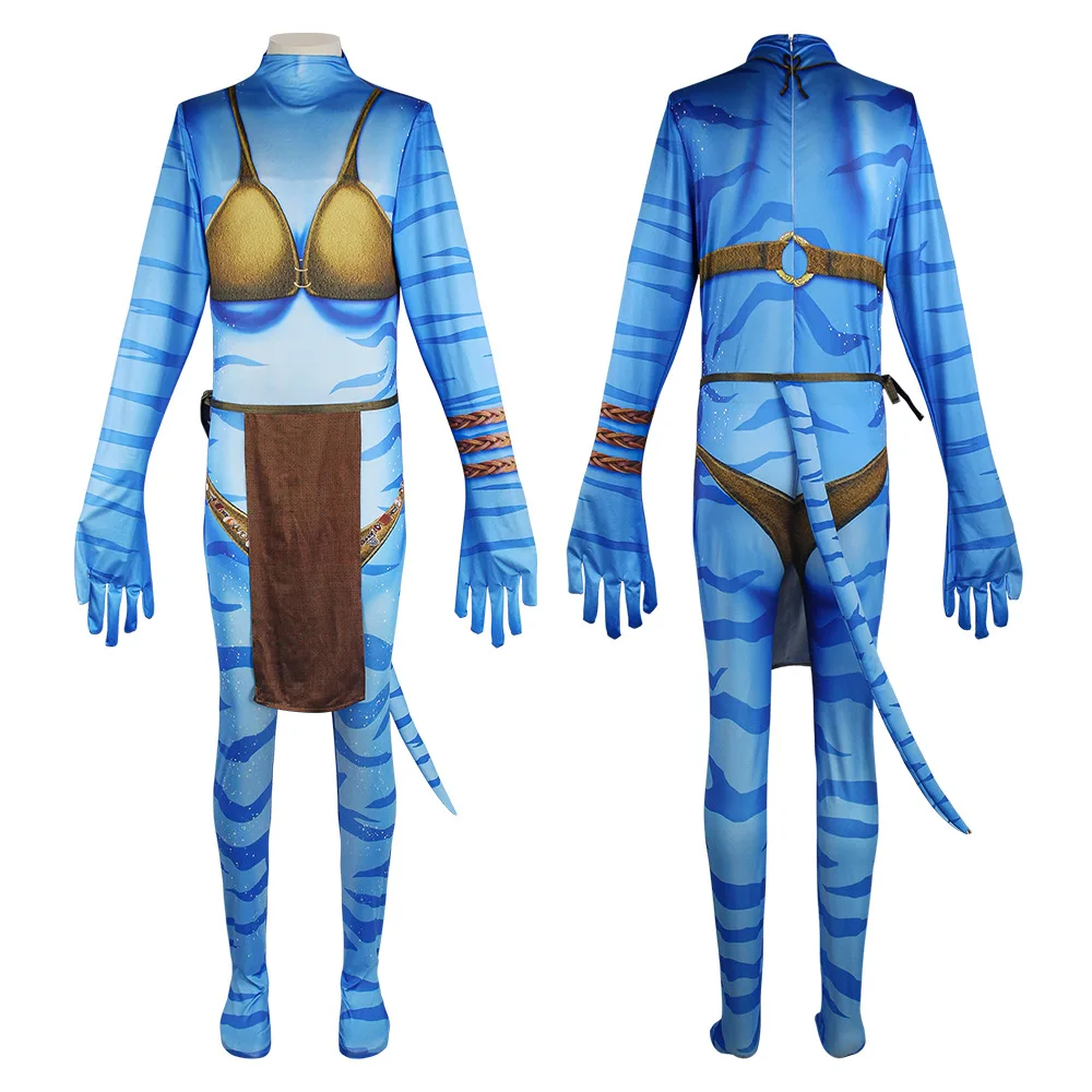 Avatar Costume for Kids Cosplay Alien Children Boy and Girl Avatar The Way of Water Christmas Halloween and Masquerade Party