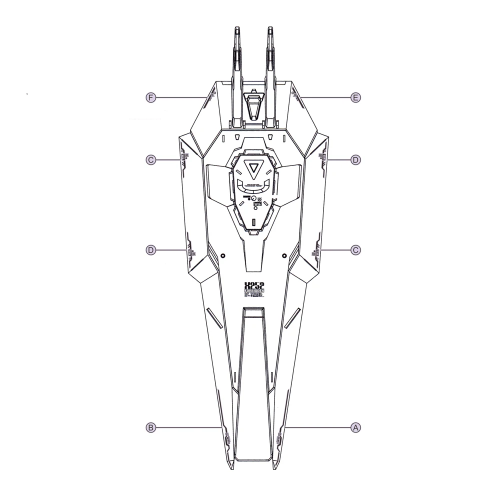 EVO Model Decals FRS10 For FM 1/100 FULL MECHANICS FM Fluorescent High-precision Water Sticker