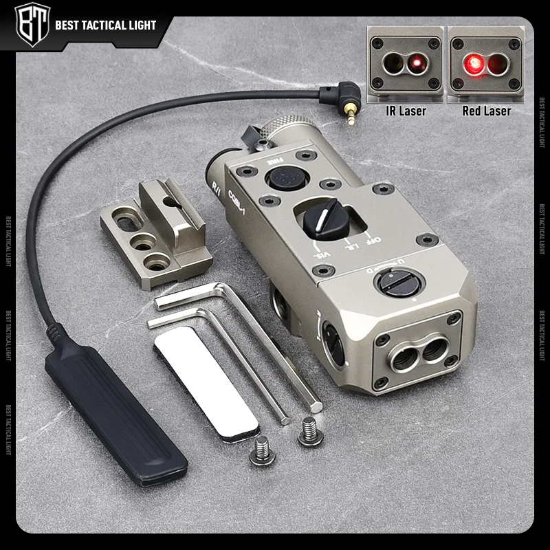 WADSN Taktische Metall CQBL-1 Rot Grün Blau Dot IR Laser Pointer Fit 20mm Picatinny Schiene Waffe Scout Lampe Airsoft zubehör 6