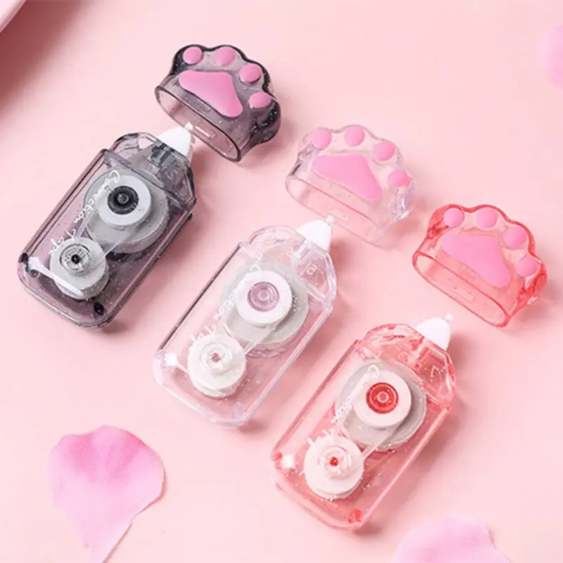 For Cat Paw Correction Tape Stationery Corrector Student Altered Tapes School Office Supplies