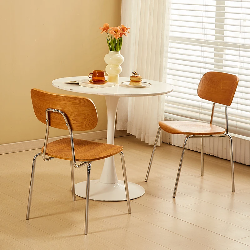 

Set Of 4 Metal Legs Dining Chairs Mid Century Minimalist Trendy Dining Room Dining Chairs Nordic Design Chaise Furniture