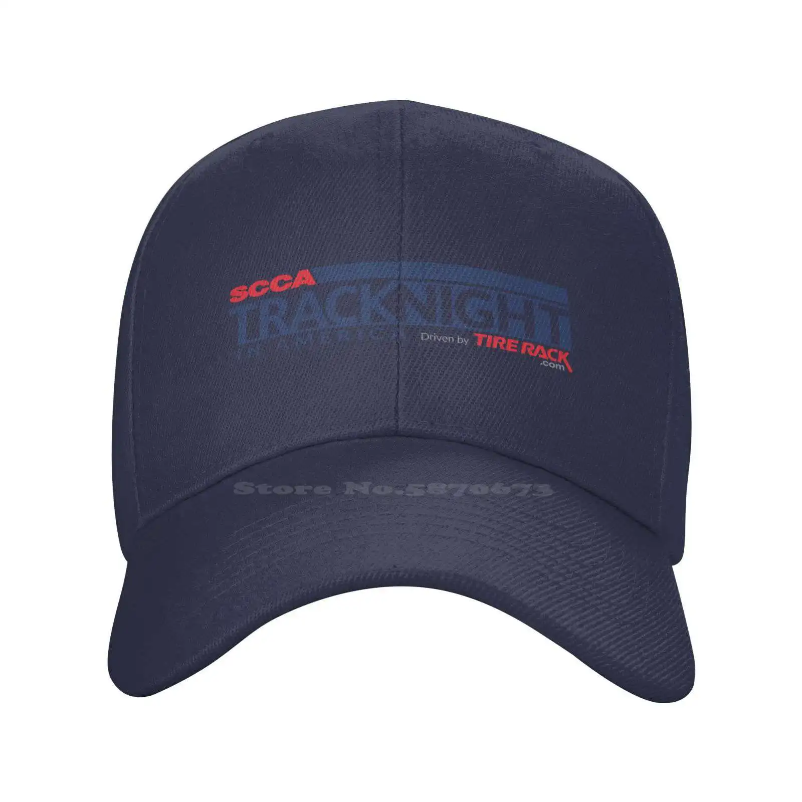 SCCA Track Night in America Logo Print Graphic Casual Denim cap Knitted hat Baseball cap