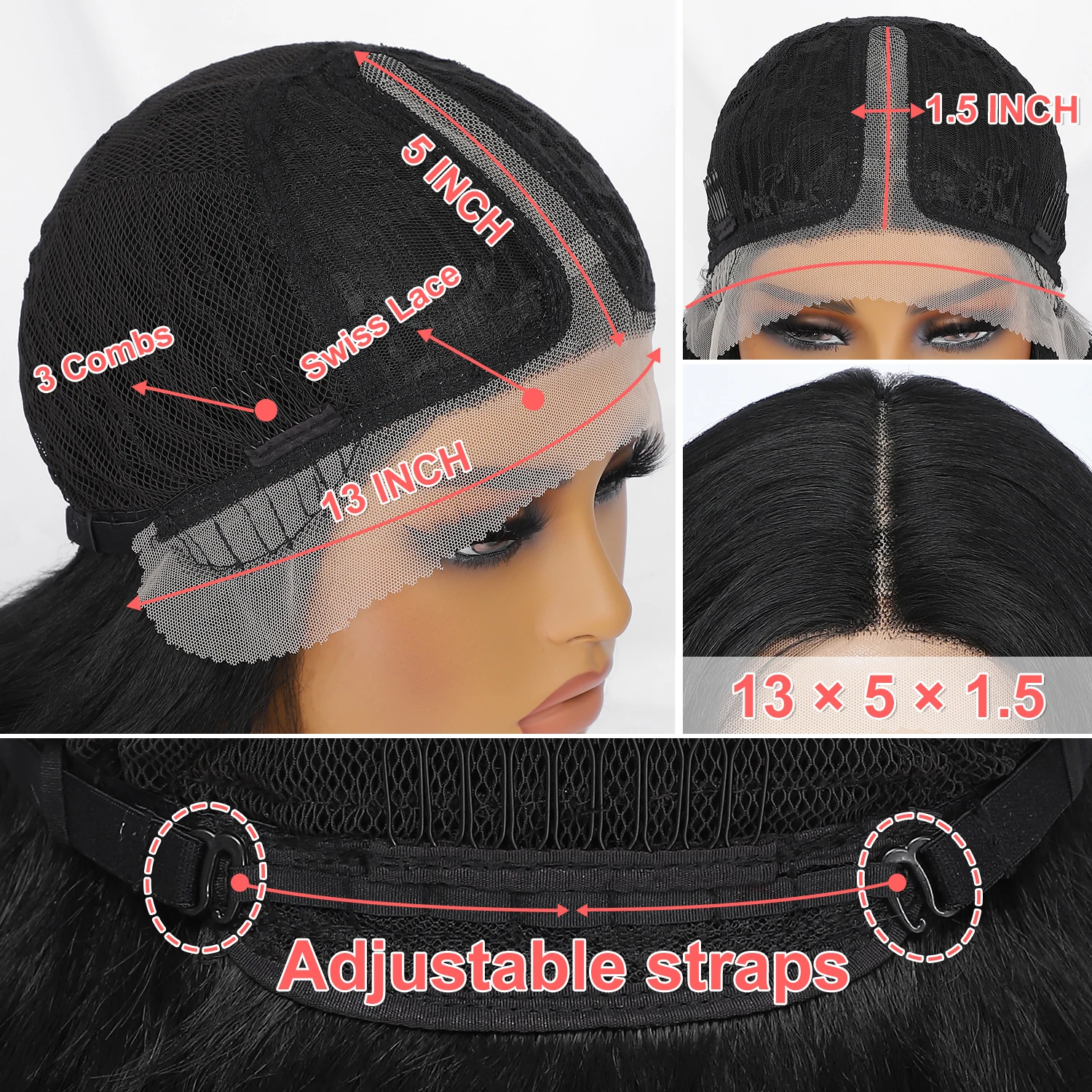 Synthetic Afro Short Kinky Curly Lace Wig For Black Women 14 Inch T Part Lace Front Wigs With Baby Hair Highlight Halloween Wigs - Image 6