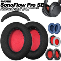 Earpads For 1MORE SonoFlow Pro SE HQ51 HC905 HQ30 Wireless Bluetooth Protein leather Memory foam Ear Pads Cushions Replacement