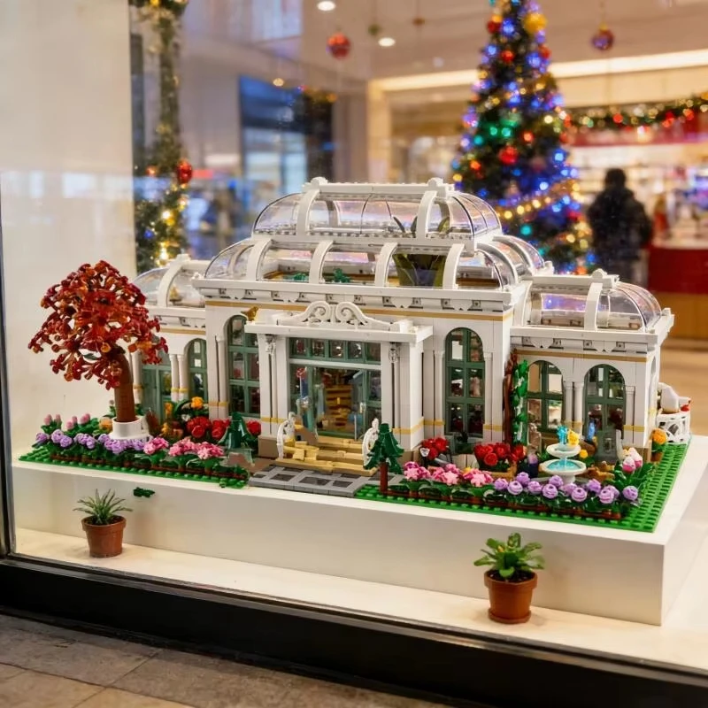 2025 brand new 3792 beautiful botanical garden scenes  building blocks puzzle model toys for friends birthday Christmas gif