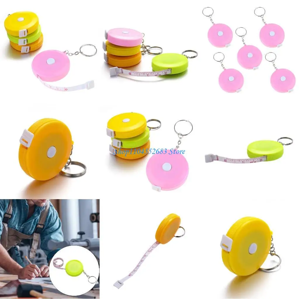 

Y6GD 5Pcs Measuring Tape Retractable Tape Measure Double Scale 150cm Small Tape Measure for Clothing Size Measuring