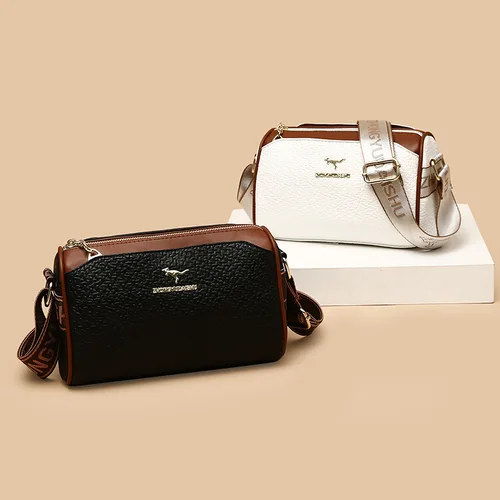 Bolso bandolera para mujer, bolso para madres, bolso Boston, bolso de almohada con estampado de lichi, bolso bandolera de PU