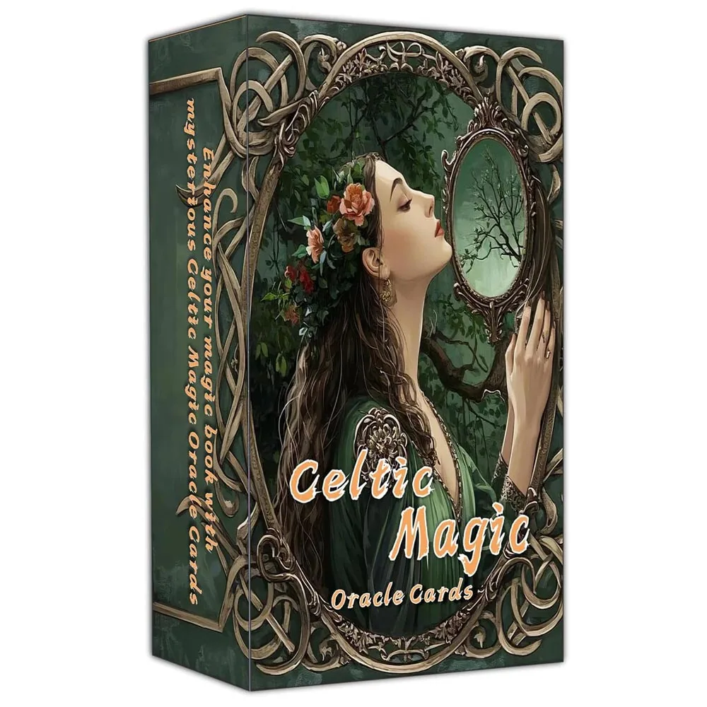 

50 Pcs,13x8cm, Celtic Magic Oracle Cards Create Your Magical Deck for Spiritual Practice Card Games