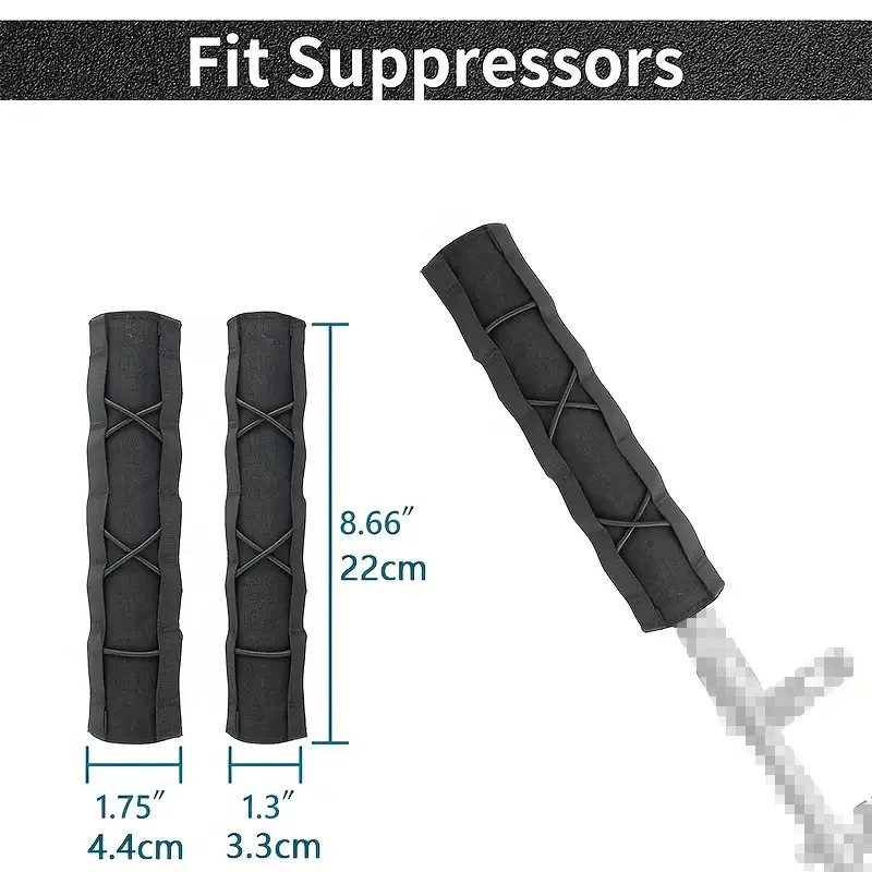 Tactical Hunting Soft Suppressor Muffler Cover Long Gun Shooting Muffler Sleeve Thermal Insulation Shielding Protector view 4