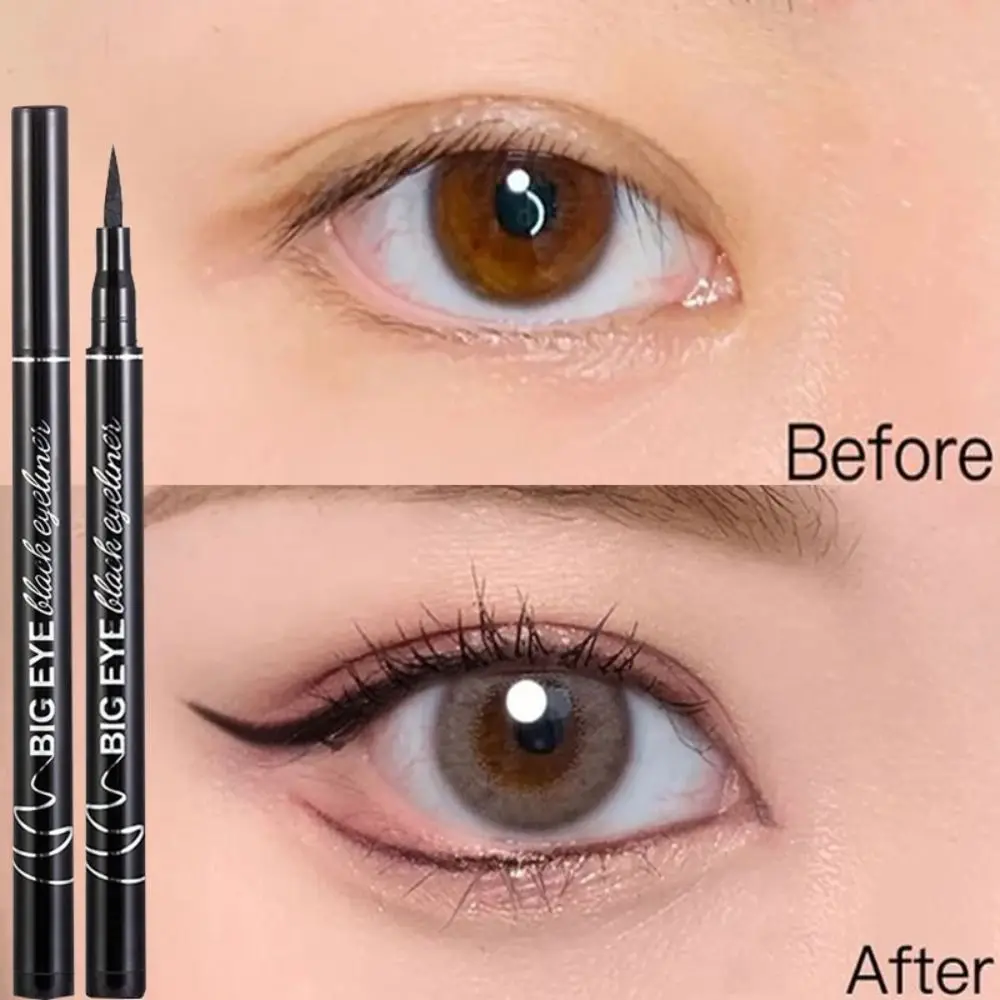 Mode Slender Head vloeibare eyeliner Langdurige zweetbestendige ultradunne eyeliner Niet-vlekkende eyeliner