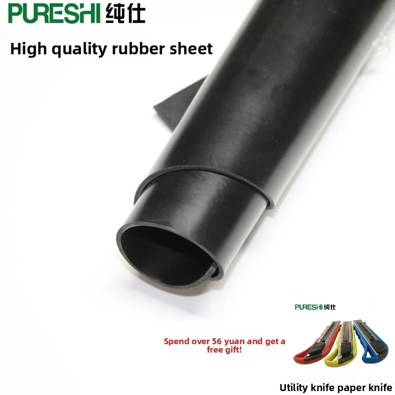 

Black Rubber Mat 2/3/5/8/10mm High Elasticity Wear Resistant Insulation Flooring Seal Gasket