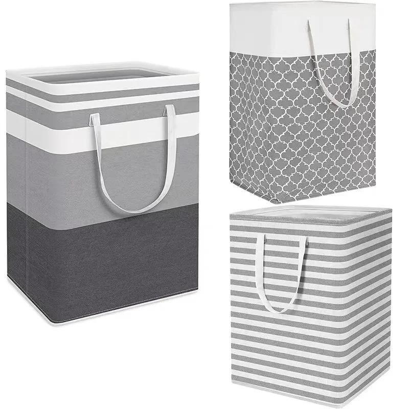 New Waterproof Fabric Laundry Basket Simple Clothes Sundries Storage Box Foldable Bag Large Capacity Laundry Basket