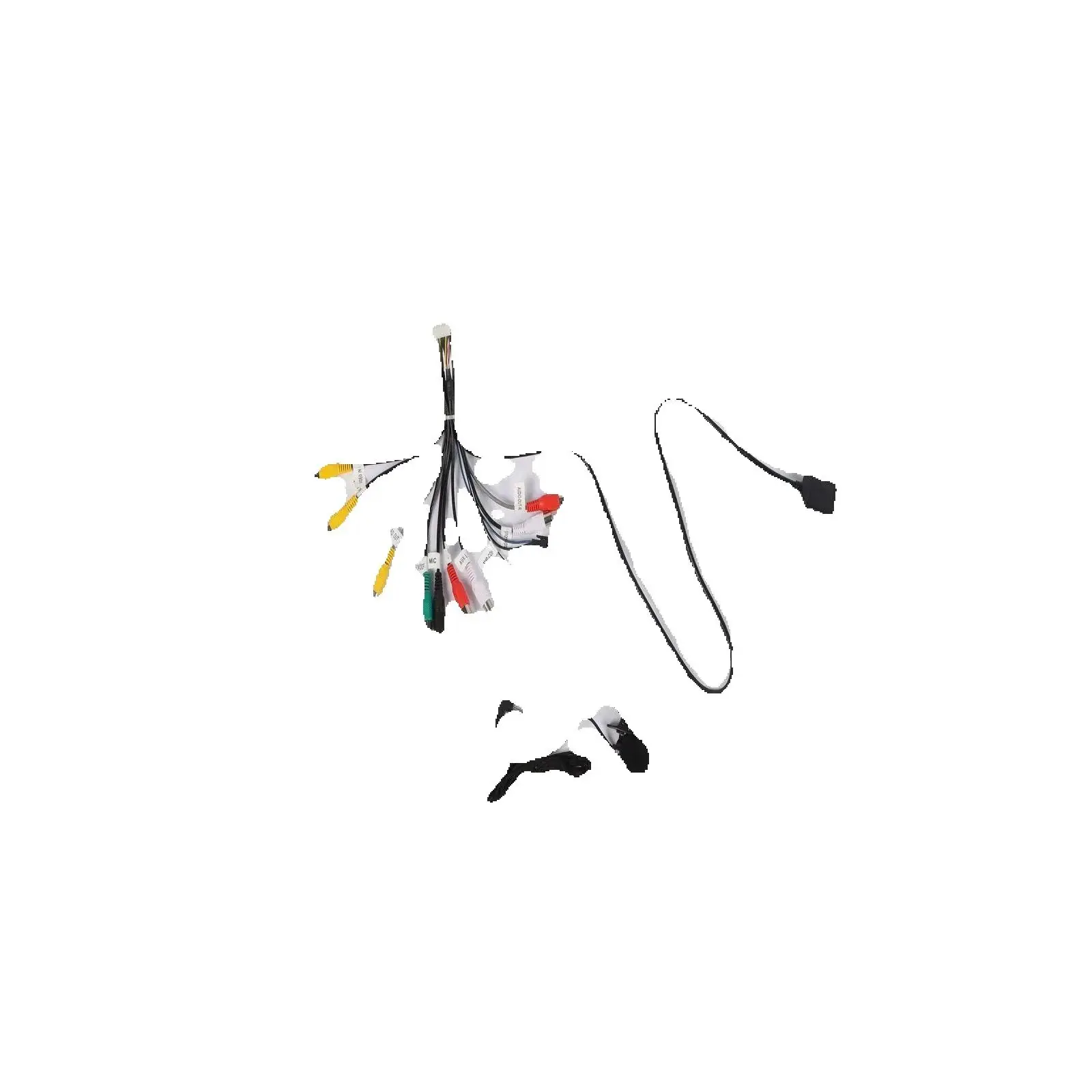 RCA 20 Pin Output Cable with Microphone Universal Adapter for Teyes Android Head Units Adapter Cable