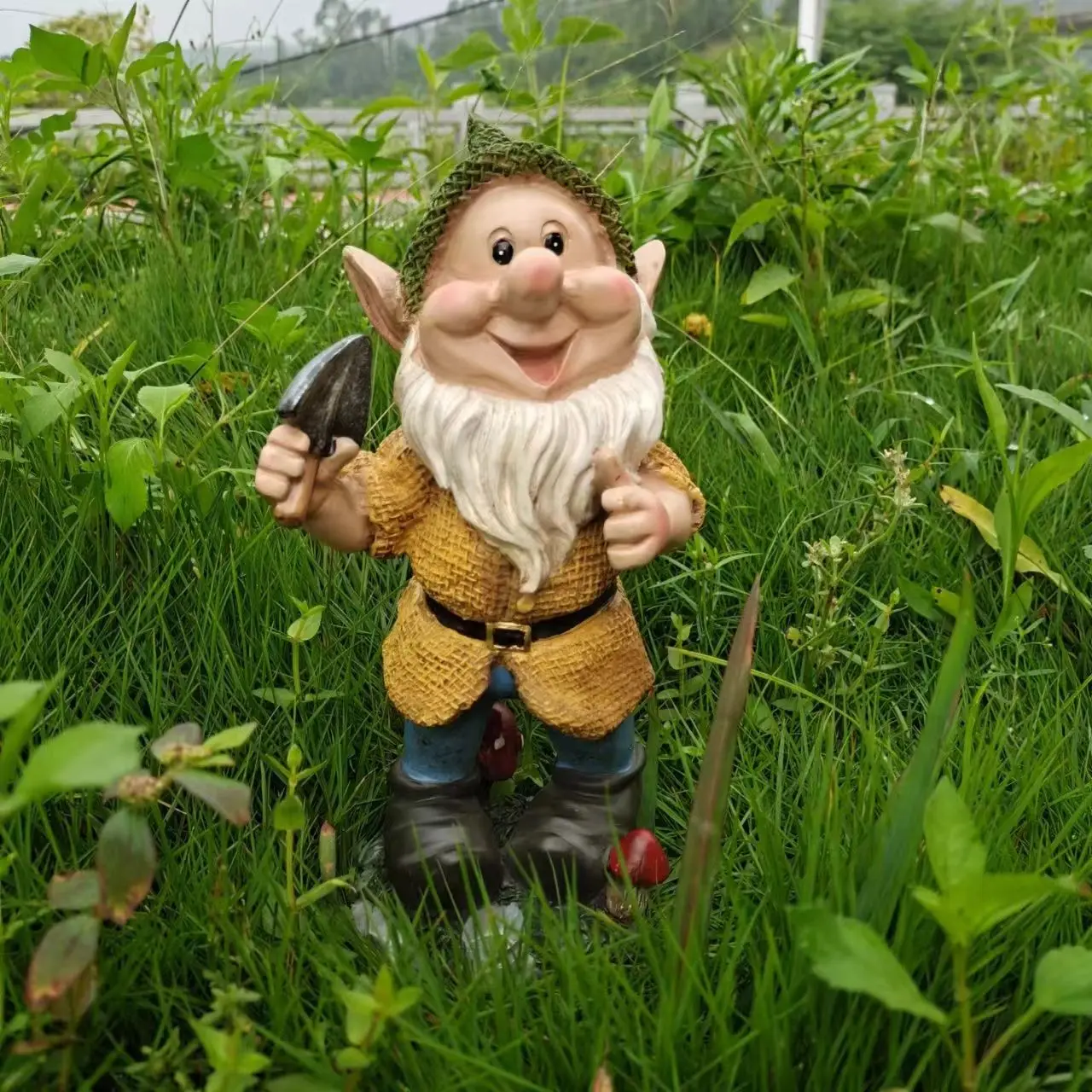 

Cartoon Countryside Dwarf Sculpture Resin Crafts Outdoor Kindergarten Fairy Tale Statue Garden Courtyard Decoration Ornaments