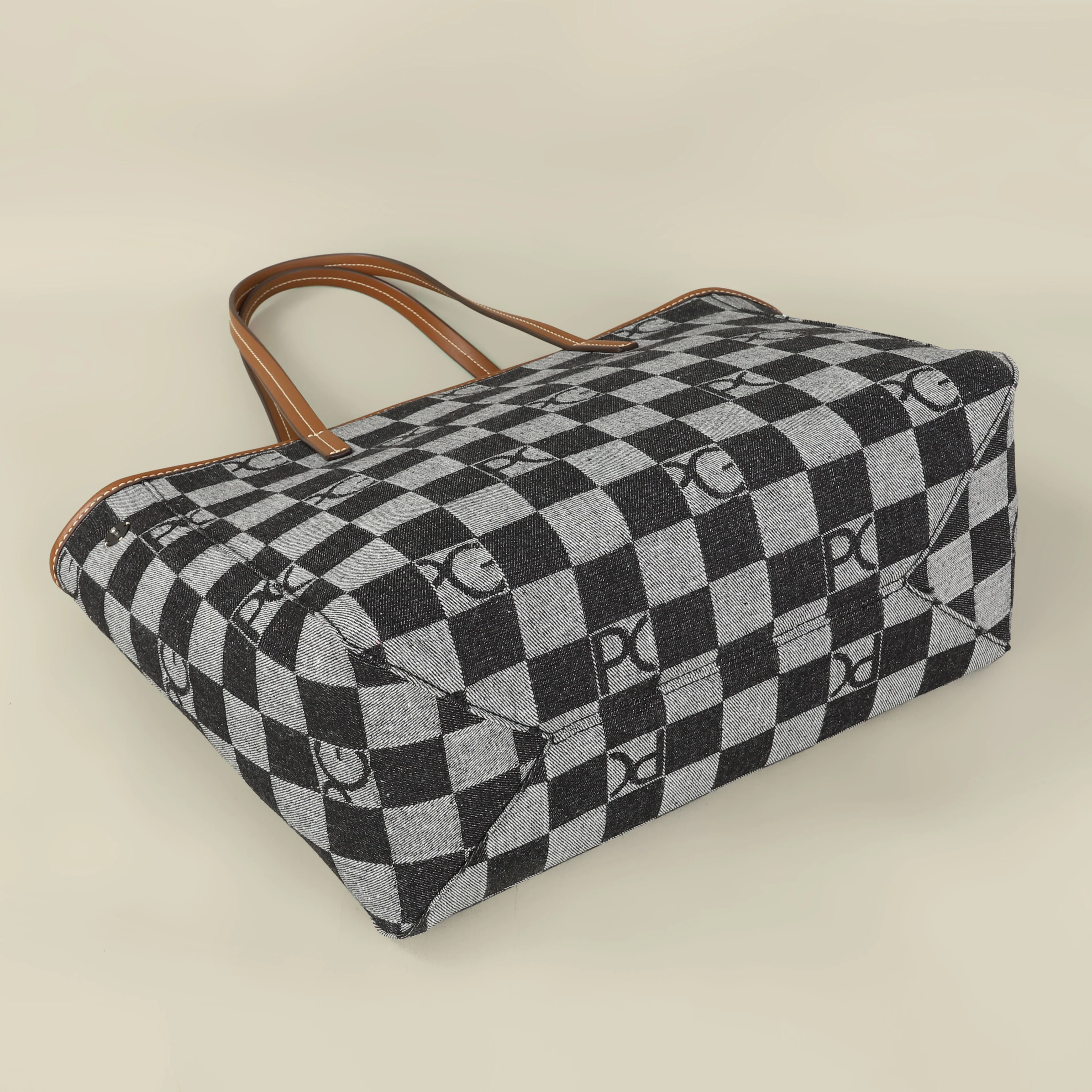 PG Lateinamerikanischer Europäischer Stil Damenhandtasche für den Alltag mit Multi-Cowboy-Splicing-Design, Modische Funktionale Große Kapazität Tragetasche – Detail 6