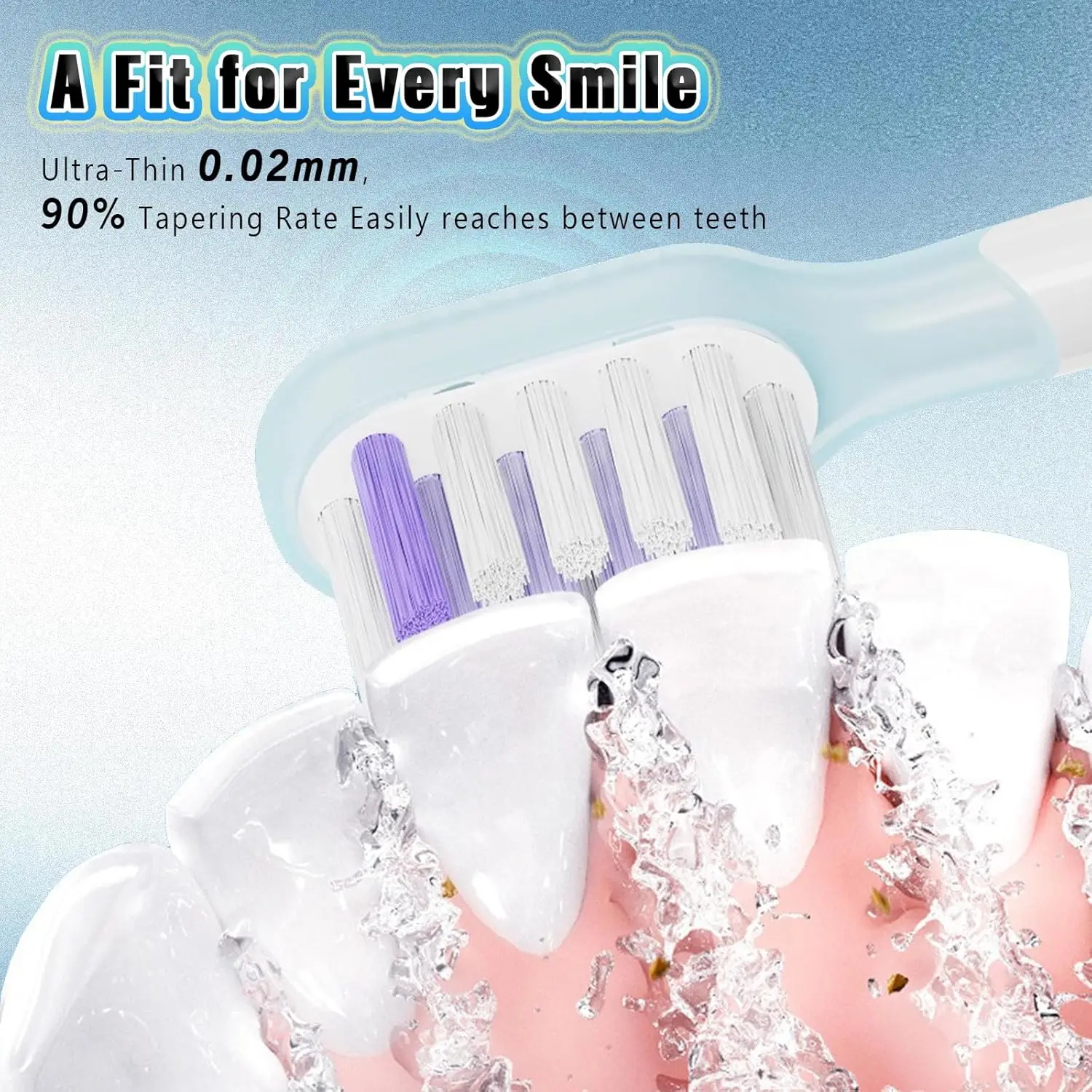 4 Pcs For Laifen Full Range Replacement Electric Toothbrush Heads Cleansing & Brightening Type / Sensitive Type