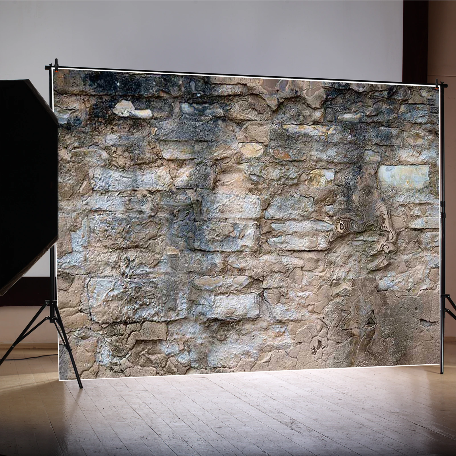 MOON.QG Vintage Brick Texture Backdrops For Photography Family White Photo Background Photocall Wall Party Supplies Shooting #2