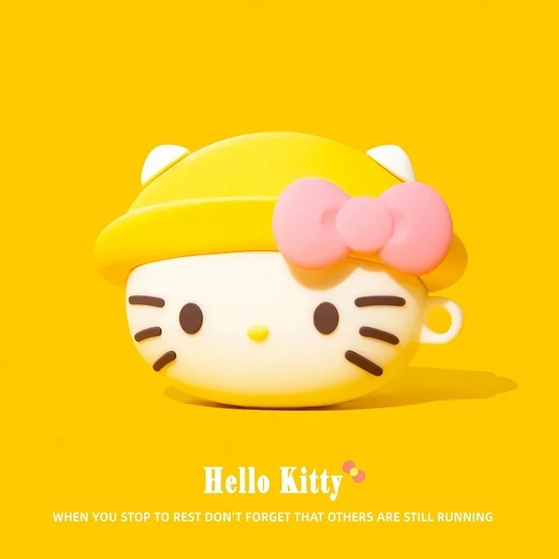 3D Sanrio Hello Kitty Cartoon Kopfhörerhülle für AirPods 4 Niedliche Hüllen für AirPods Pro 3 Pro2 Ladehülle für AirPods 4 3 2 1