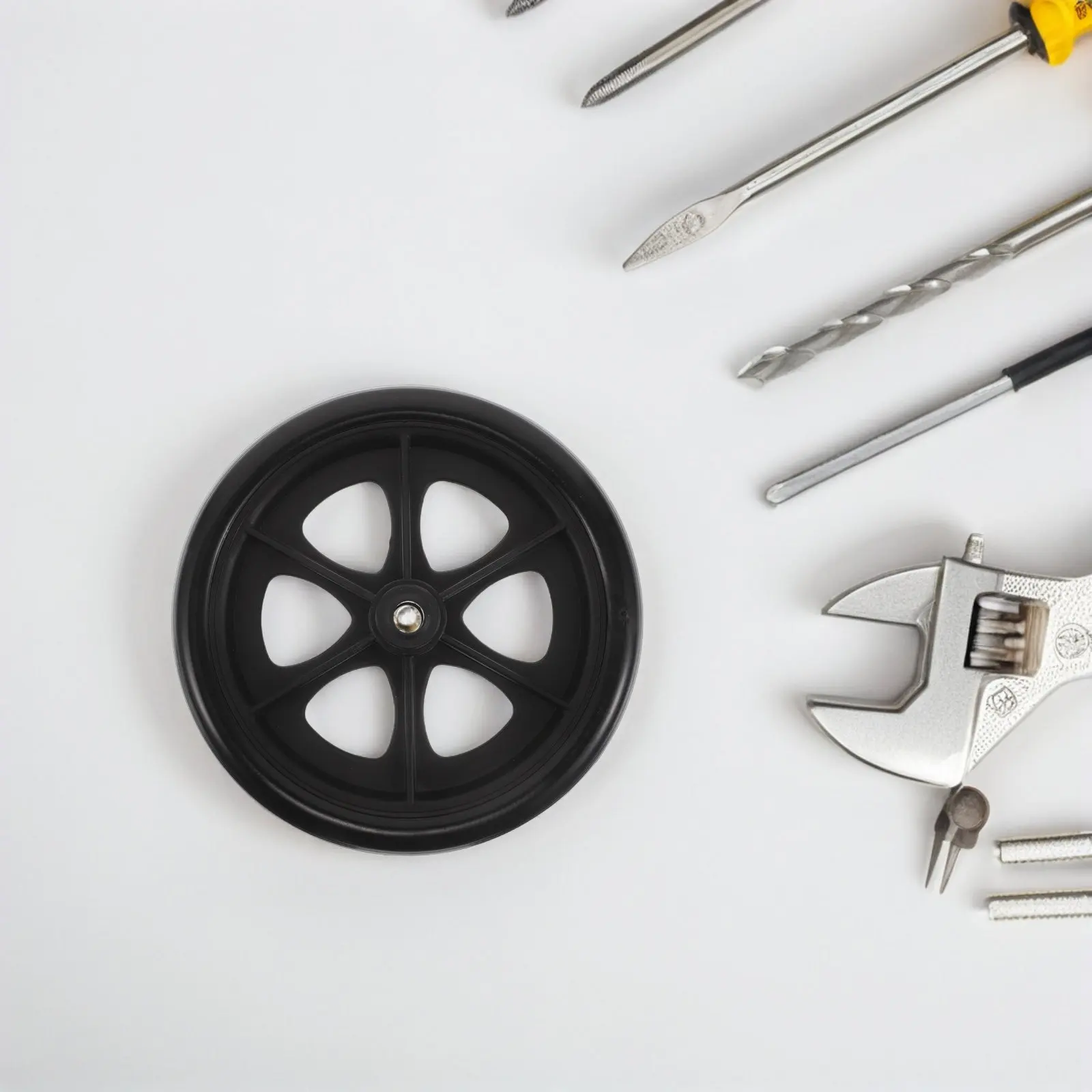 Wheelchair Front Swivel 360 Degree Rotatable Casters Universal Replacement Wheels for Wheelchair Mobility and Smooth