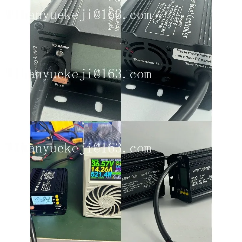 15A/30A boost, solar charger, suitable for 24V/36V/48V/60V/72V gel, lithium charging, suitable for electric vehicles, etc