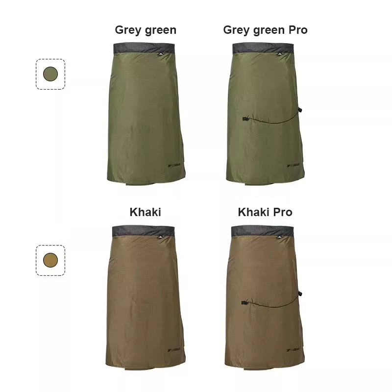 3F UL GEAR 20D UHMWPE ropa de lluvia larga, falda impermeable, pantalones para acampar al aire libre, senderismo, chubasquero