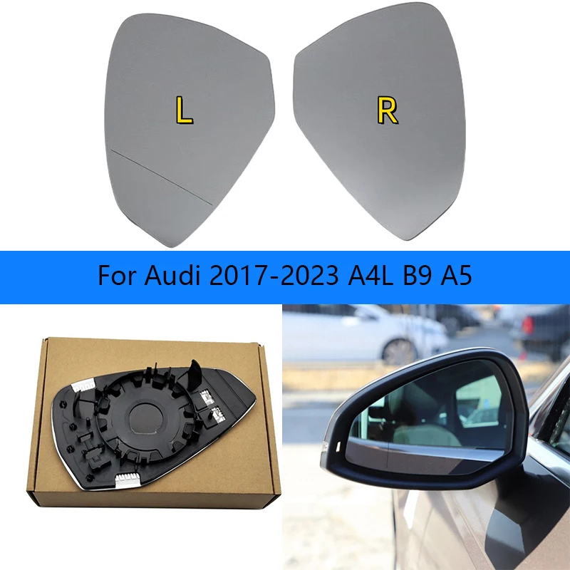 Car Mirrors for Audi 17-23 A4L B9 A5 Lens Reverse Lens Rearview Mirror Reflector Heating Glass OEM: 8W0 857 535 / 8W0 857 536