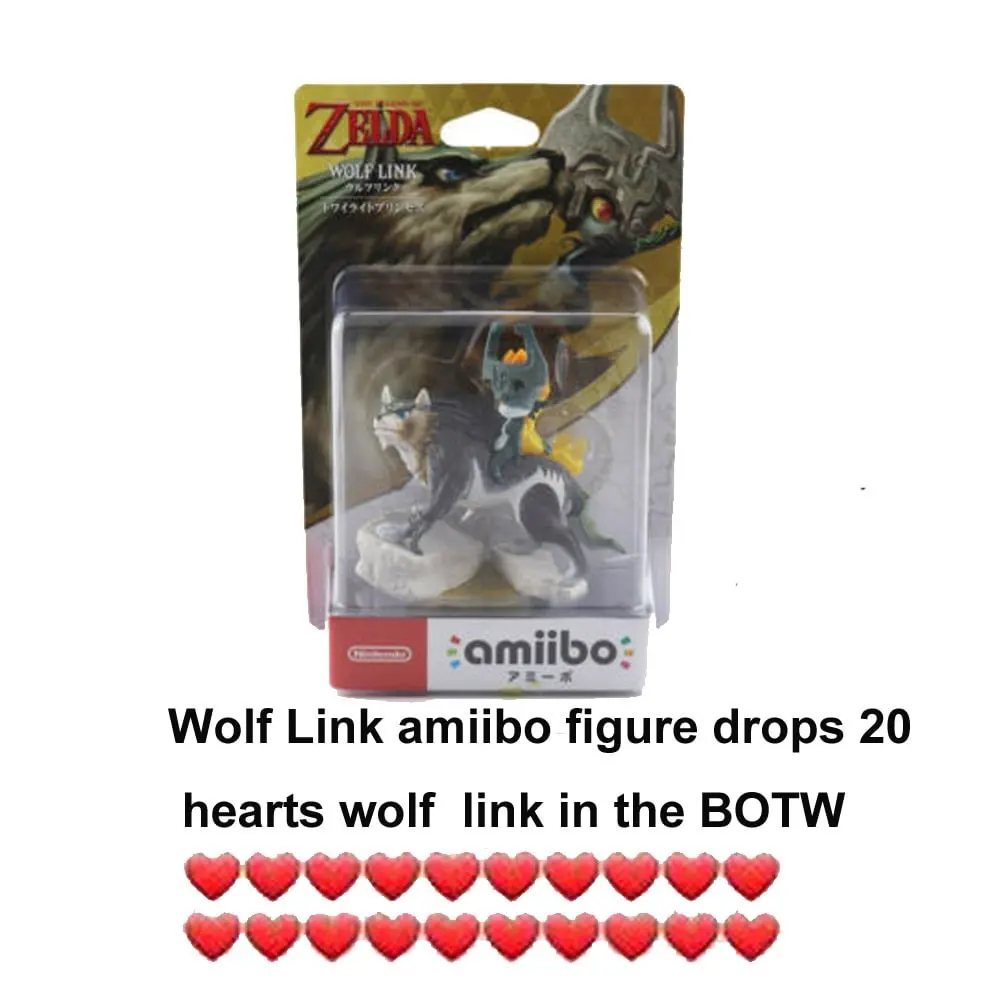 ARTSWIFT Amiibo - The Legend of Zelda - Wolf Link 20 hearts Figurine Region Free Asia Version Original Brand New