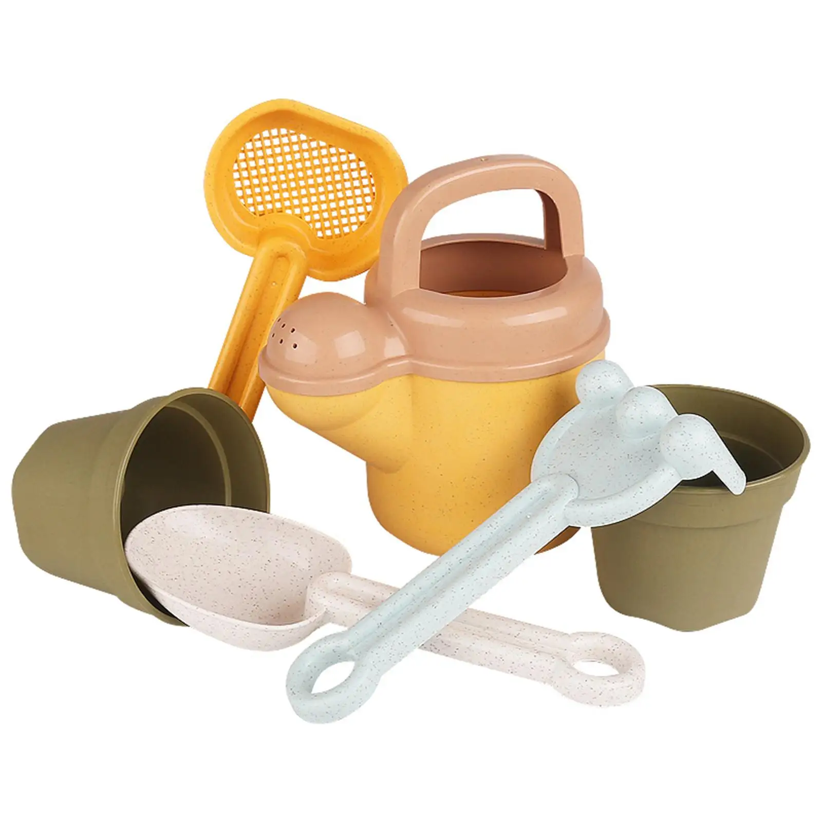 Ensemble de jouets de plage pour enfants, 6 pièces, ensemble de jouets de sable, outils de jardin, râteau, bac à sable, jouet pour fête d'été, voyage, activités de plein air