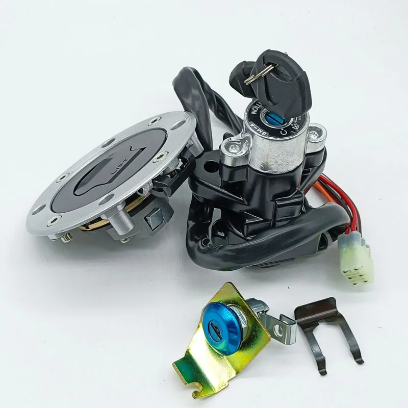 Ignition Switch Fuel Gas Cap Seat Lock Set For Suzuki SV650 GSX1400 1999 2000 2001 -2007 V-Strom DL 650 1000 2002 20032004-2012