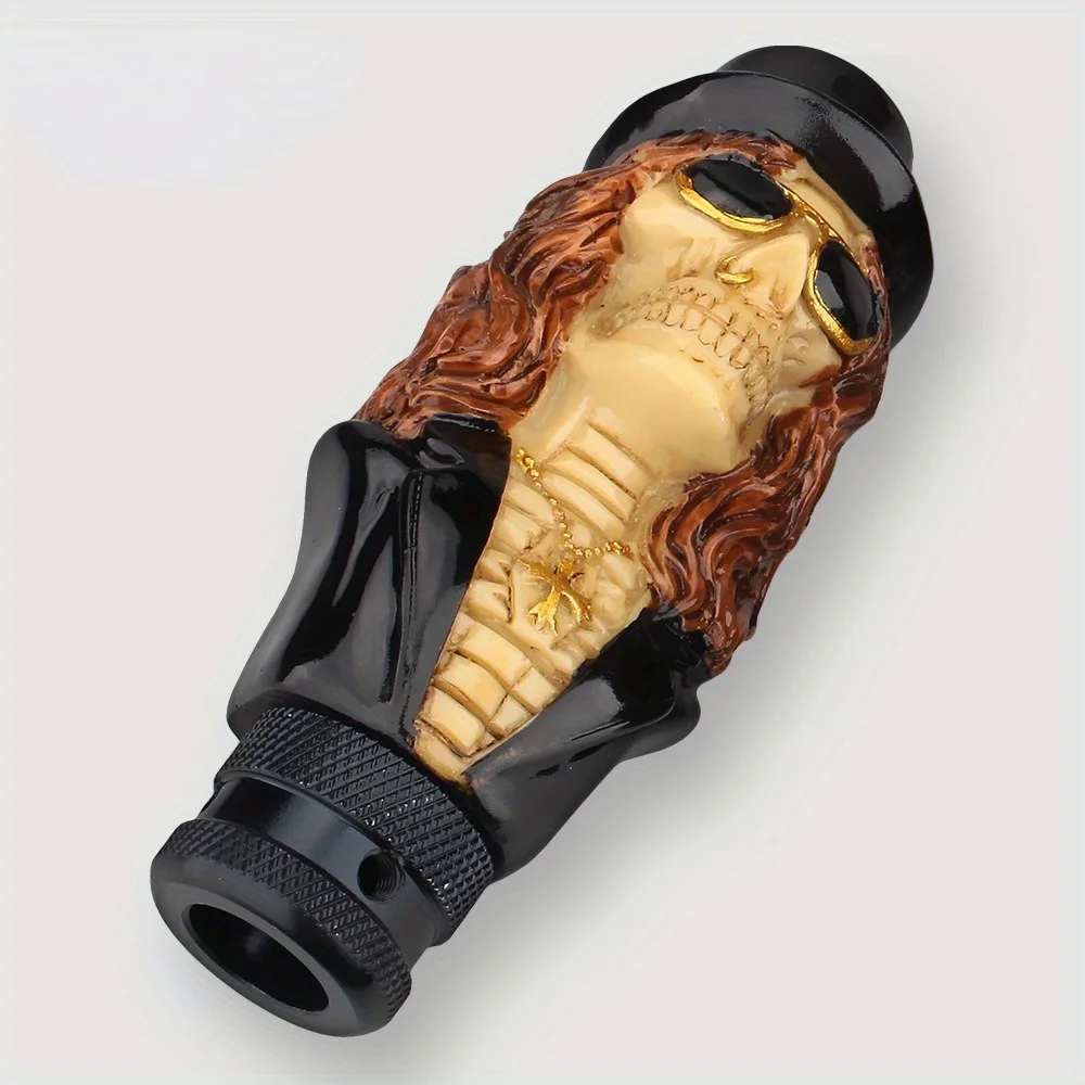 Personalized Gear Shift Head, Shift Handle, Skull Gentleman Shaped Gear Shift Head, Manual Transmission Style