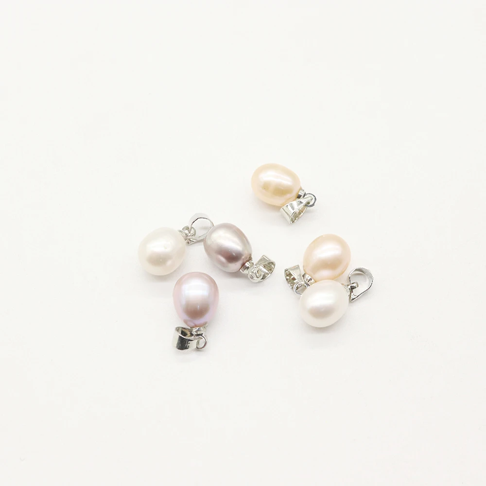 Water Drop Bead Pendant Natural Freshwater Pearls Necklace Pendants for Jewelry Making DIY Necklace Fashion Jewelry Accessories