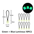 Green Blue 10PCS