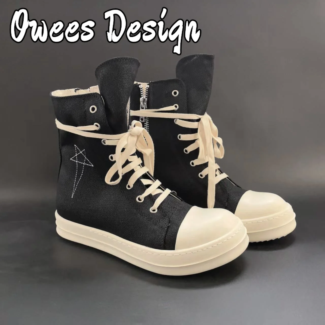 

Классическая мужская обувь черного дизайна, парусиновая обувь на толстой подошве, женская вулканизированная обувь высокого качества, мужские ботильоны, повседневные кроссовки