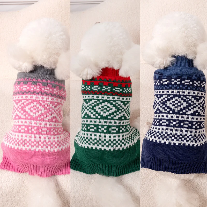 Puppy Clothes Dog Sweater Cat Costume for Small Dogs Christmas Deer Clothing Cat Sweater Dogs Coat Halloween Pet Knitte Coat