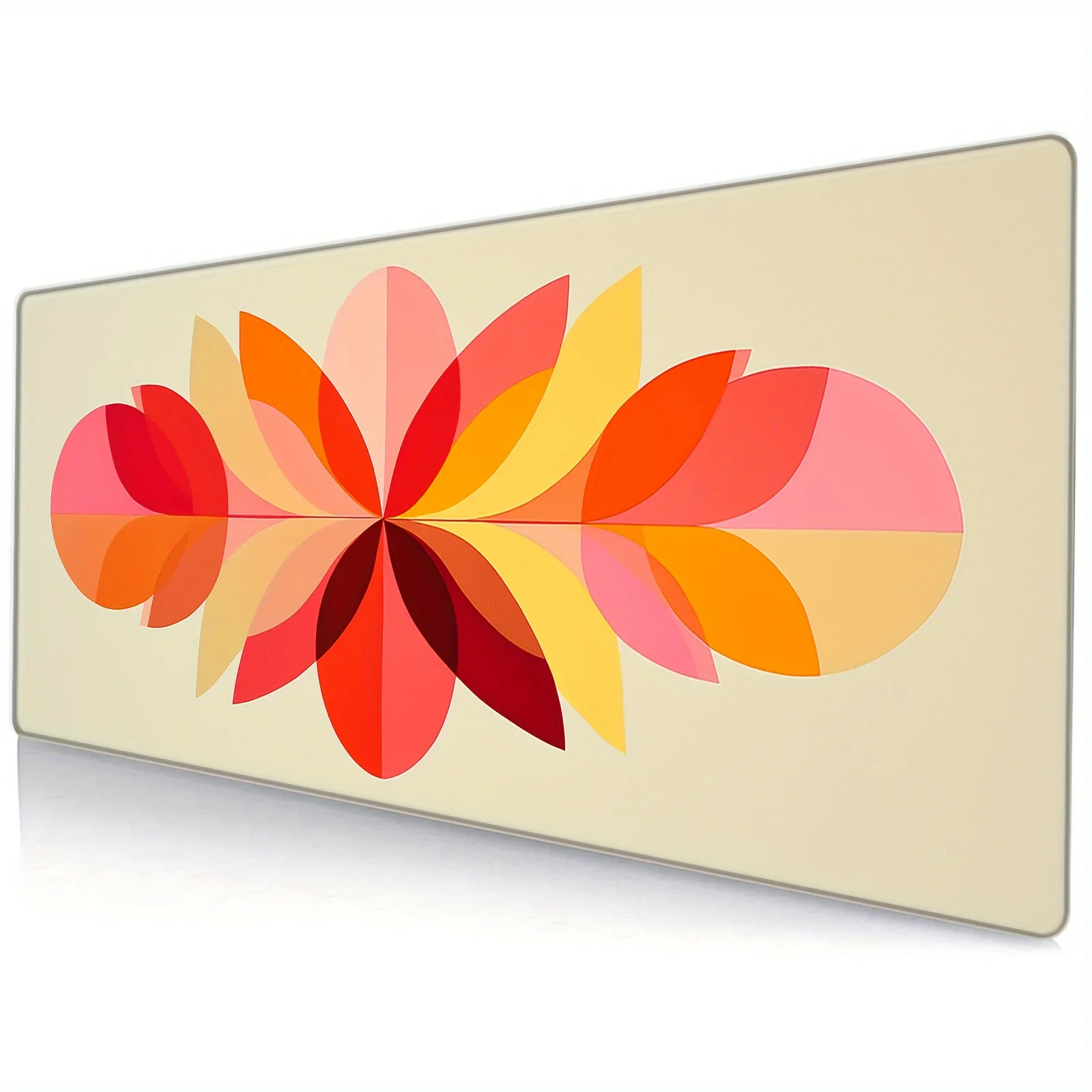 

Bohemian Abstract Flower Design Rubber Mouse Pad - Non-Slip, Durable, Ergonomic, Easy to Clean, Ideal for Office, Study, Gaming