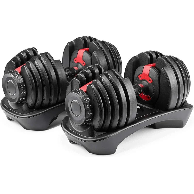 Home weight lifting equipment adjustable gym home body fitness round chrome dumbbell set pu rubber coated dumbbell stand