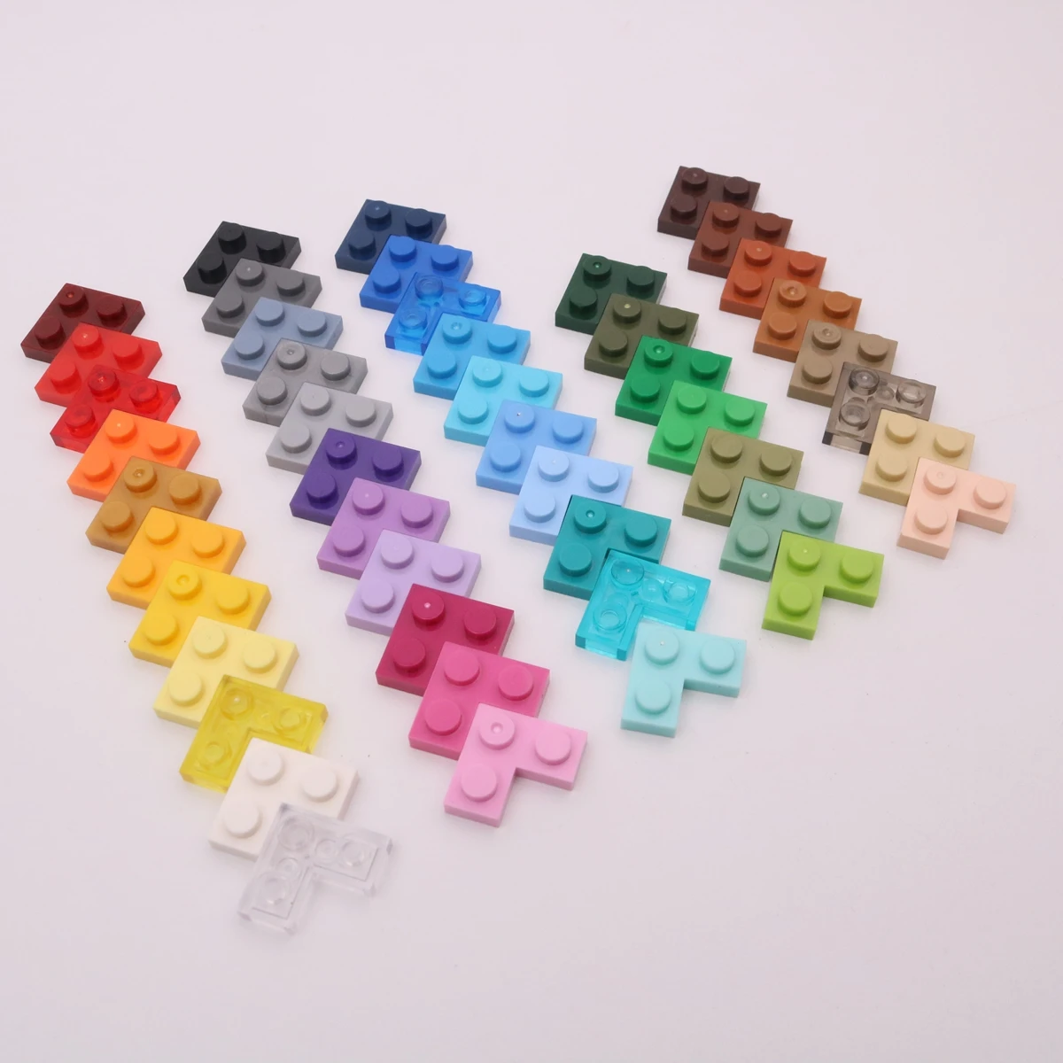 【50g】 Compatible With 2420 Small Particle Zero-matching Parts. 2X2 Corner Board. Single MOC Educational Toy Blocks.