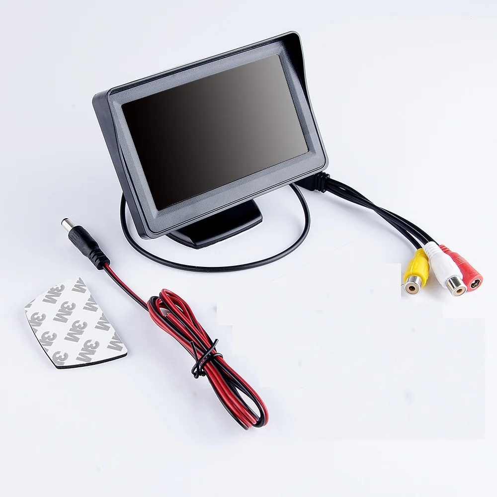 5 Inch Monitor HD 5 Inch TFT LCD Car Color Rear View Monitor Screen for Parking Backup Camera HD Full Color Wide Screen