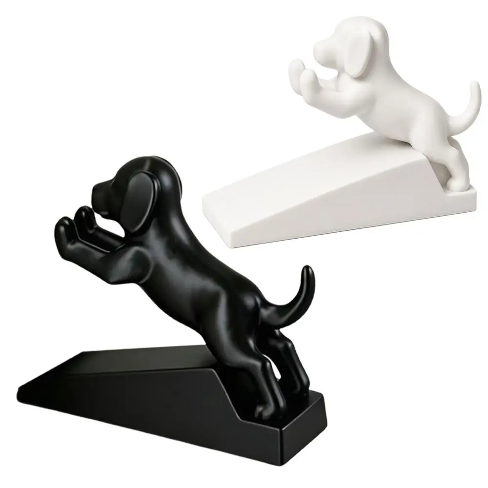 New Dog Shape Door Stopper Wedge Non-Slip Anti-Collision Puppy Door Top Noise-Reducing Cartoon Door Stop Wedge Keep Doors Open