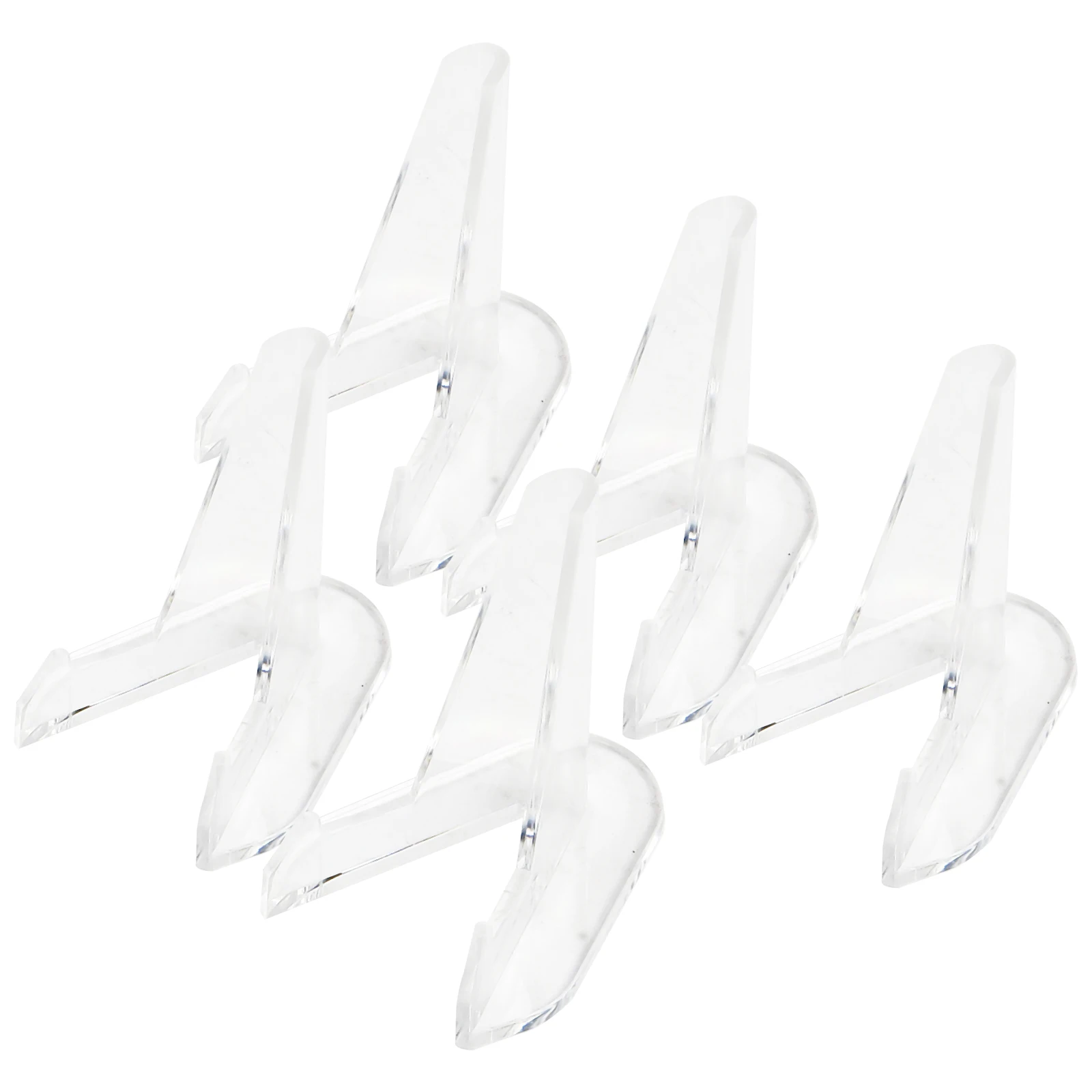 5pcs Clear Acrylic Coin Display Stand Bracket Curtain Storage Rack Shower Rod Clip Hook Hook Coin Capsule Display Standand