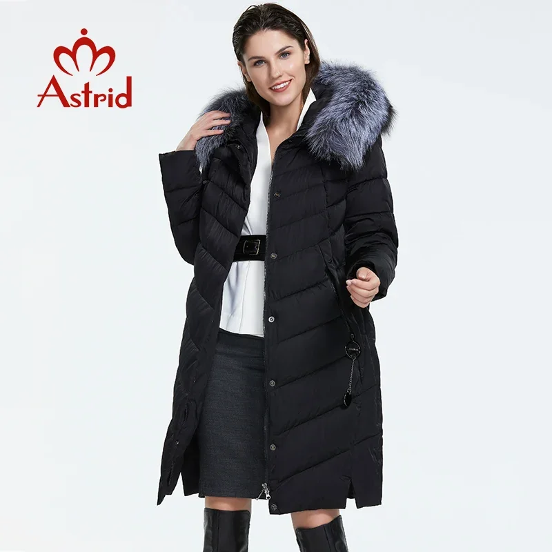 Astrid 2023 Winter new arrival down jacket women with a fur collar loose clothing outerwear quality women winter coat FR-2160