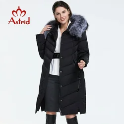 Astrid 2023 Winter new arrival down jacket women with a fur collar loose clothing outerwear quality women winter coat FR-2160