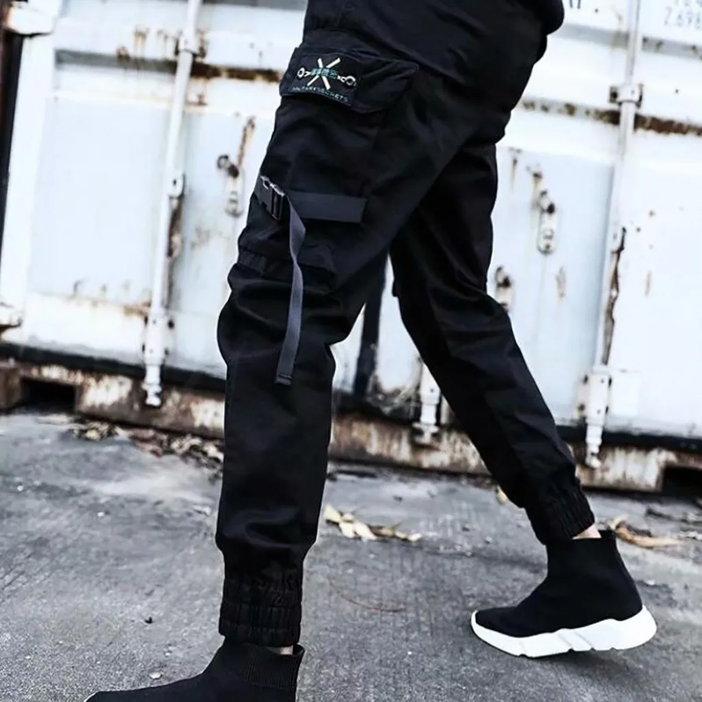 Loose Fit Cargo Pants Men Streetwear Trending Multi Pocket Joggers Bestseller Casual Trousers Techwear Style Track Pants 2026 T1